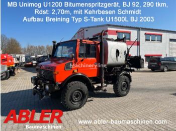 MERCEDES-BENZ Bitumenspritzgerät Unimog U1200 Aufbau Breining - Máy phun nhựa đường