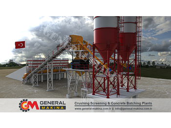 General Makina 120m3 Concrete Batching Plants - Trạm trộn bê tông