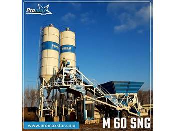 PROMAXSTAR Mobile Concrete Batching Plant PROMAX M60-SNG(60m³/h) - Trạm trộn bê tông