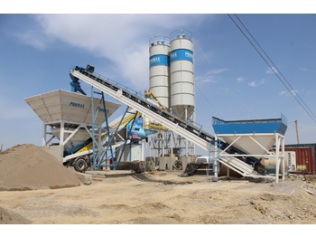 PROMAX Mobile Concrete Batching Plant M100-TWN(100M3/H) - Trạm trộn bê tông