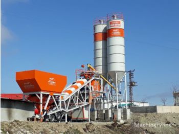 Plusmix 100 m³/hour Mobile Concrete Batching Plant - BETONYY ZAVOD - CEN - Trạm trộn bê tông