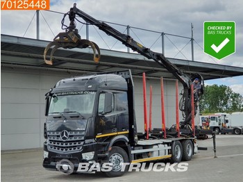 Mercedes-Benz Arocs 2651 L 6X4 German-Truck Retarder Euro 6 Hiab F140ZT 95 - Rơ moóc lâm nghiệp
