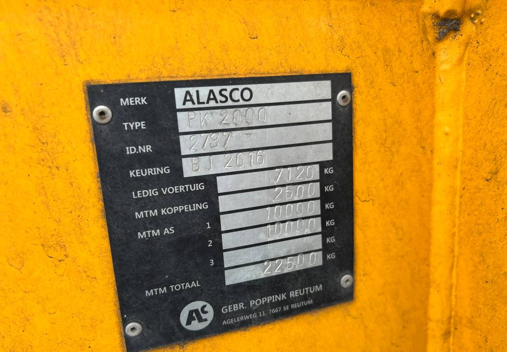 Toa kéo nhỏng/ Xe đổ Alasco PK2000 kipper: hình 8