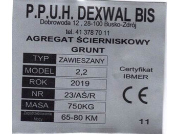 Máy trồng trọt Dexwal agregat podorywkowy Grunt 2,6 m: hình 3