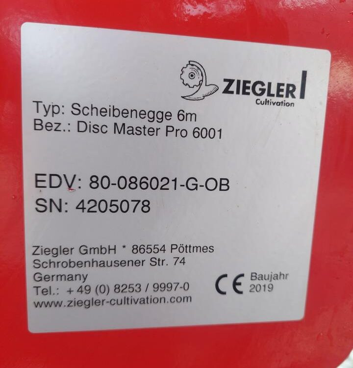 Cho thuê Ziegler DISC MASTER PRO 6001 Ziegler DISC MASTER PRO 6001: hình 15