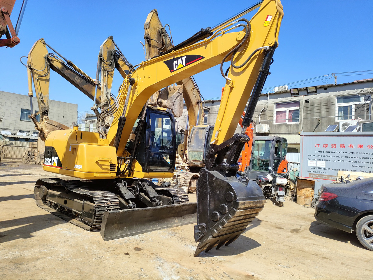 Máy xúc bánh xích 12 Ton Hydraulic Excavator Original Caterpillar 312b 312c 312d Medium Size Excavator Cat Machine in Shanghai: hình 3