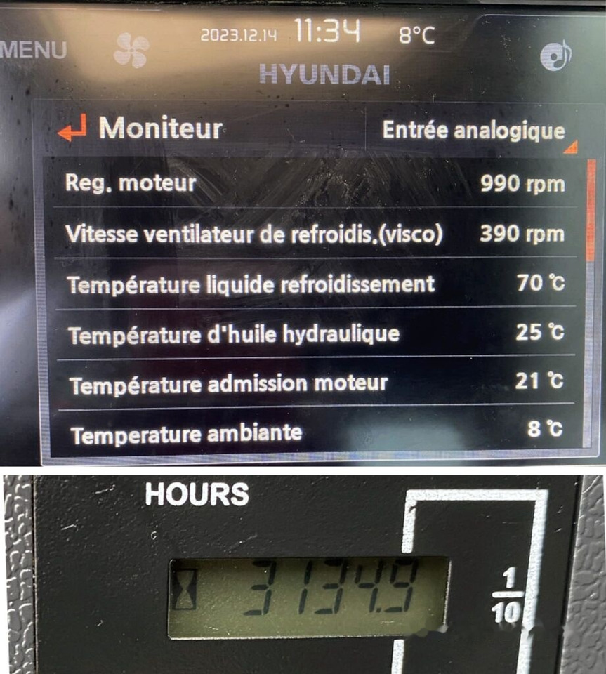 Máy xúc bánh xích Hyundai HX140 L Origine Française: hình 9
