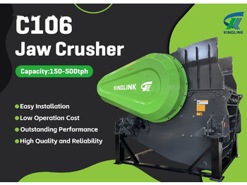 Kinglink NEW C106 Hydraulic Jaw Crusher for Hard stone - Máy nghiền hàm: hình 1