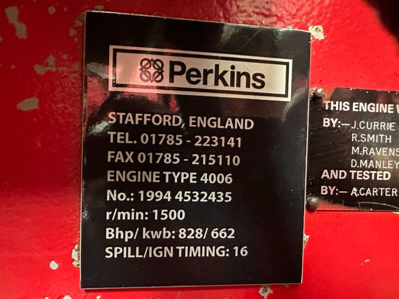 Bộ phát điện Perkins 4006 Stamford 700 kVA generatorset: hình 11