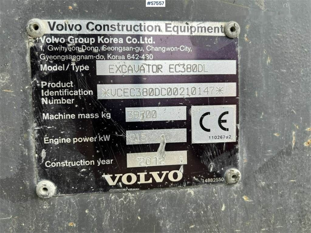 Máy xúc bánh xích Volvo EC380DL Excavator: hình 46