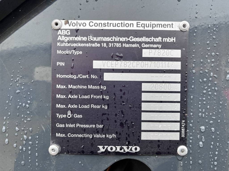 Máy lát nhựa đường Volvo P7820C 6 Meter Paving Width / Topcon GPS: hình 19
