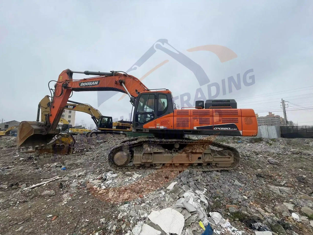 Máy xúc bánh xích new arrival Used Doosan excavator DX520LC-9C in good condition for sale in good condition: hình 6