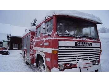 Scania 81 Brannbil EU-godkjent (motorredskap) SE VIDEO  - Xe tải cứu hỏa