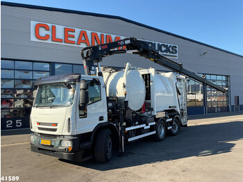 Ginaf C 3130 Hiab 16 ton/meter laadkraan + container Washing - xe tải chở rác
