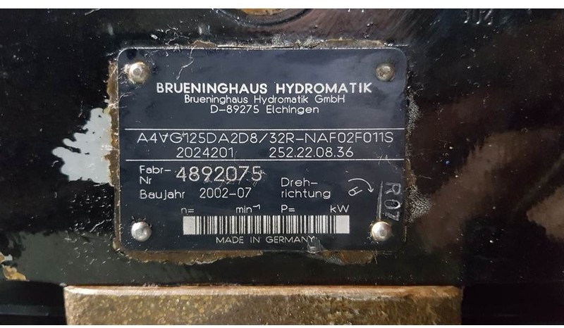 Thủy lực Brueninghaus Hydromatik A4VG125DA2D8/32R-R902024201-Drive pump/Fahrpumpe: hình 4