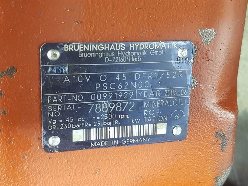 Thủy lực Brueninghaus Hydromatik L A10VO45DFR1/52R-R910991929-Load sensing pump: hình 4