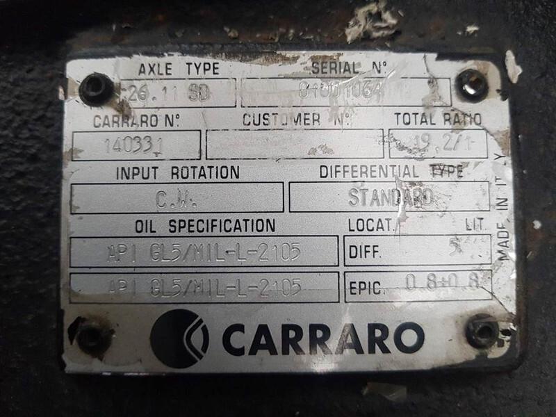 Trục và các bộ phận cho Máy móc xây dựng Carraro 26.11SD-140331-Axle/Achse/As: hình 7