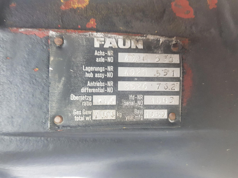 Bộ vi sai cho Cần cẩu Faun Faun RTF 30 end differential 13x29: hình 4