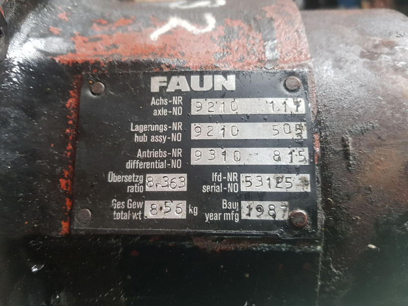 Bộ vi sai cho Cần cẩu Faun Faun RTF 40 end differential axle 1 13x32: hình 4