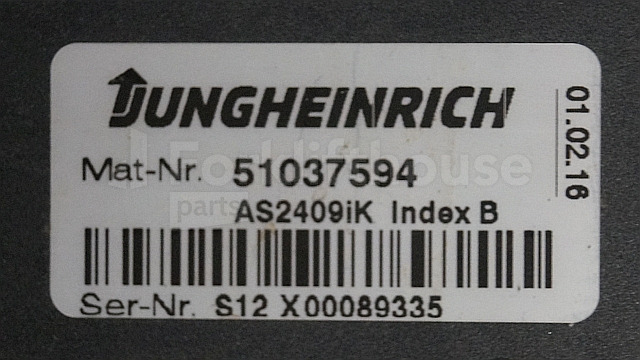 ECU cho Thiết bị xử lý vật liệu Jungheinrich 51037564 Drive/Lift controller AS2409 iK Index B 51075490 Sw. 1,27 sn. S12X00089335 for EJE220 year 2016: hình 2