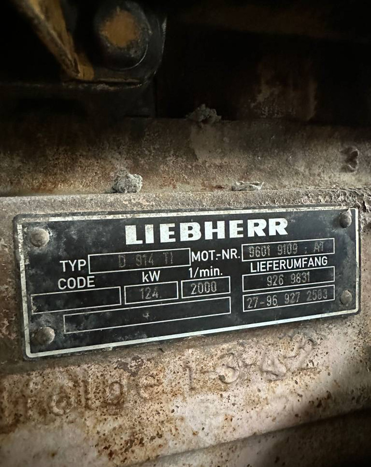 Động cơ cho Máy móc xây dựng Liebherr D 914 T1 ENGINE: hình 2