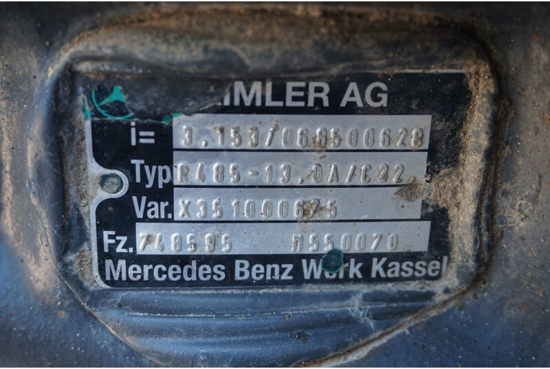 Trục sau cho Xe tải Mercedes-Benz R485-13A/C22.5 41/13: hình 3