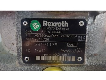Thủy lực Rexroth A6VE80HA2/63W - Drive motor/Fahrmotor/Rijmotor: hình 3