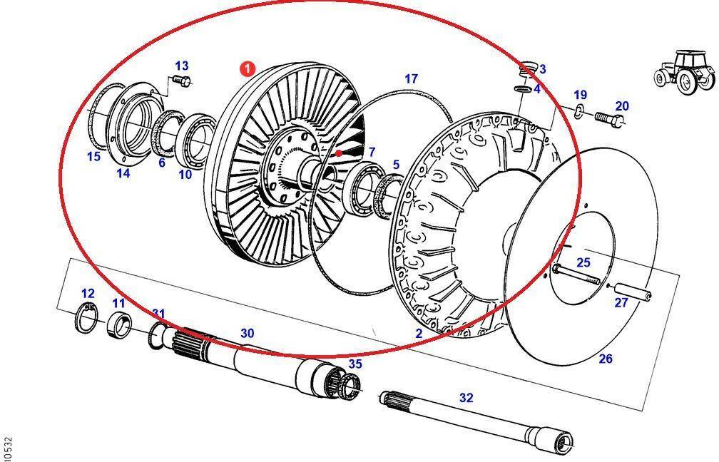 Ly hợp và các bộ phận cho Máy móc nông nghiệp Turbo Sprzęgło Fendt: hình 8