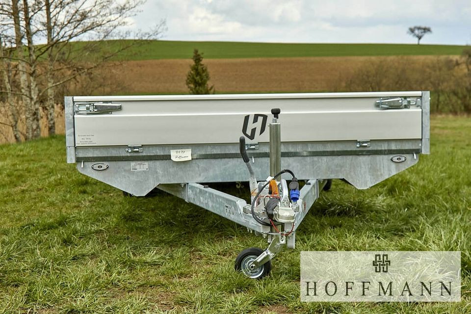 Rơ moóc thùng lửng/ Phẳng mới HENRA Henra Anhänger Hochlader Tridem  703 x 248 cm 3500 kg / Lager: hình 4