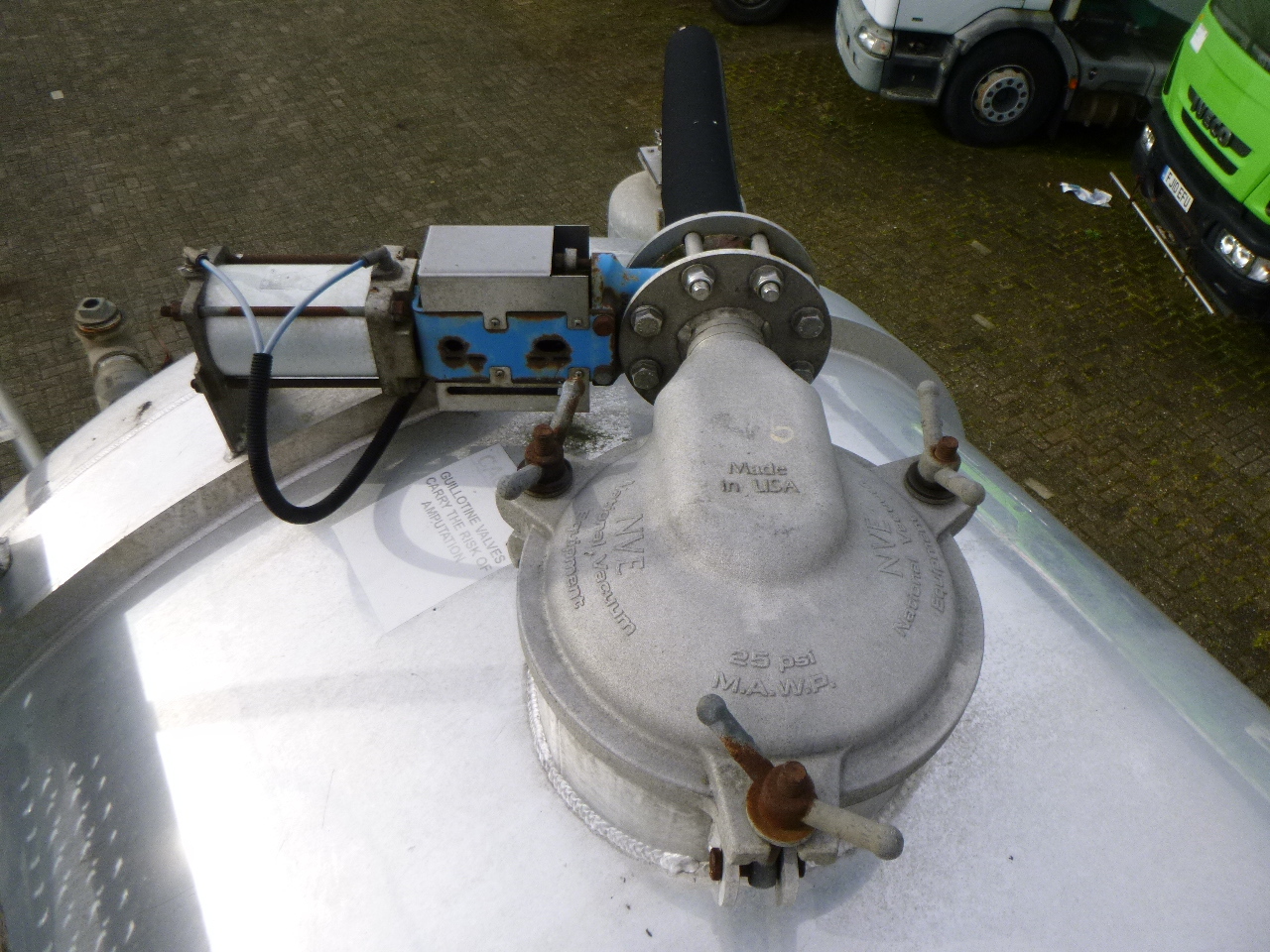 Sơ mi rơ moóc bồn Crossland Vacuum tank alu 33 m3 / 1 comp + pump: hình 9