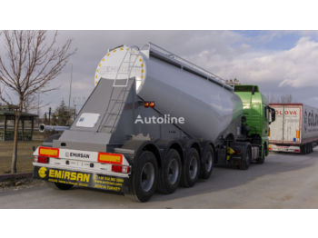 Sơ mi rơ moóc bồn để vận chuyển xi măng mới EMIRSAN 4 Axle Cement Tanker Trailer: hình 1