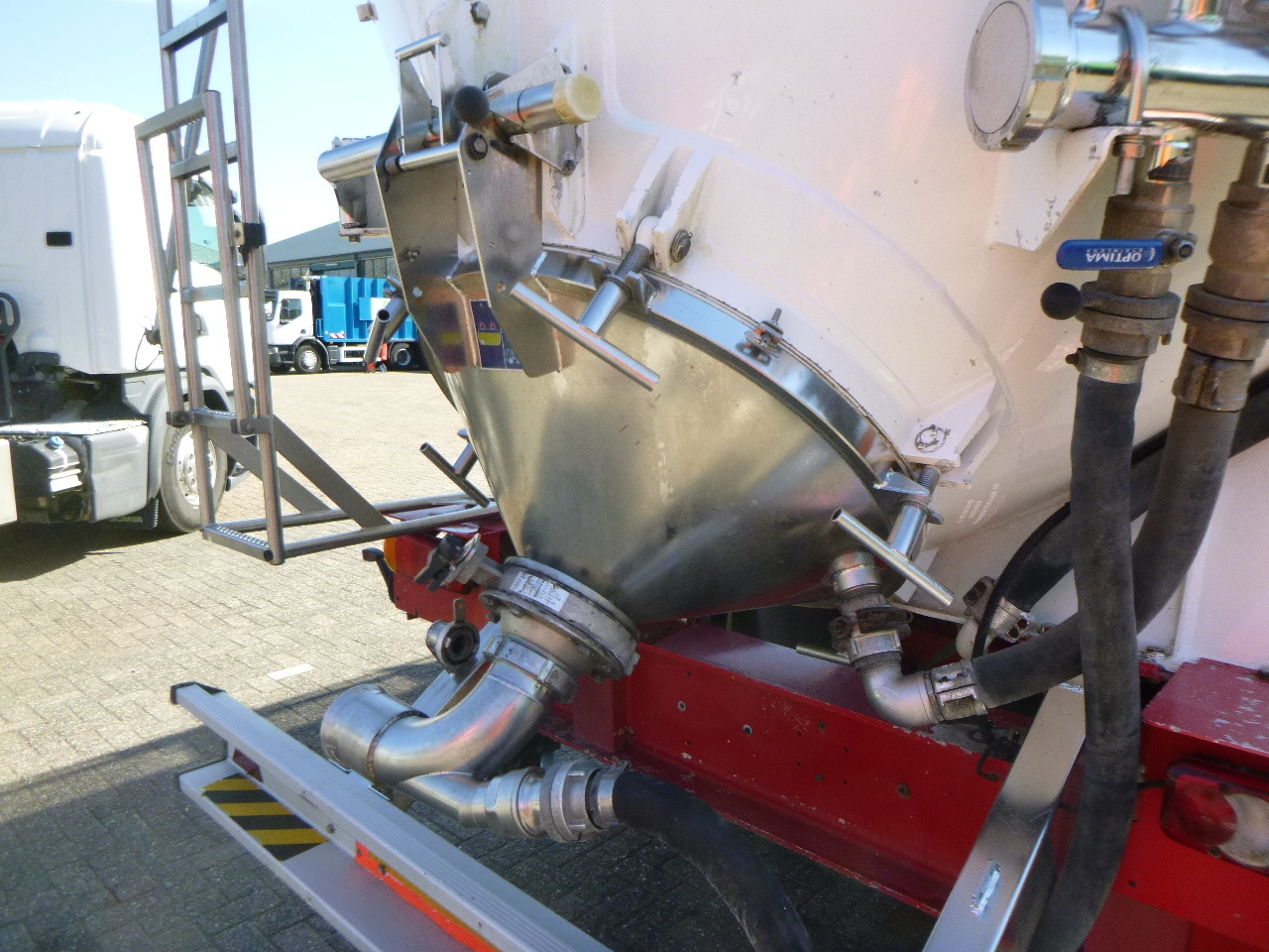 Sơ mi rơ moóc bồn để vận chuyển bột Feldbinder Powder tank alu 60 m3 (tipping): hình 11