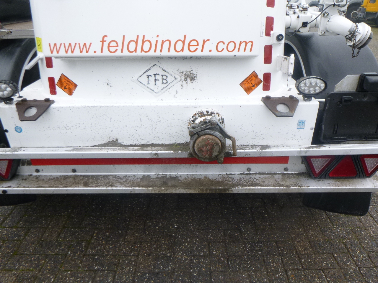 Sơ mi rơ moóc bồn để vận chuyển bột Feldbinder Powder tank alu alu 49 m3 / 1 comp: hình 15