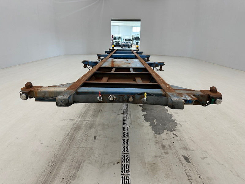 Xe chở container/ Sơ mi rơ moóc hoán đổi thân Fruehauf Skelet 2 x 20-30-40 ft: hình 2
