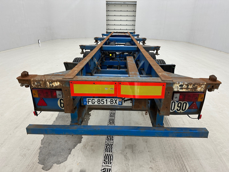 Xe chở container/ Sơ mi rơ moóc hoán đổi thân Fruehauf Skelet 2 x 20-30-40 ft: hình 6