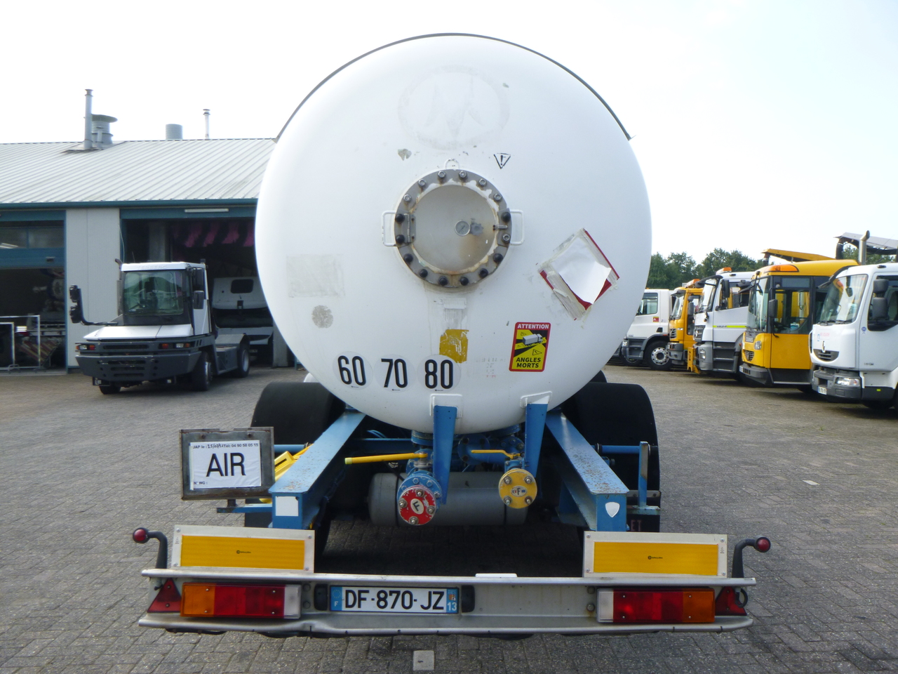 Sơ mi rơ moóc bồn để vận chuyển xăng Guhur Low-pressure gas tank steel 31.5 m3 / 10 bar (methyl chloride): hình 5