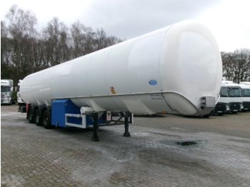 Sơ mi rơ moóc bồn để vận chuyển xăng Indox Low-pressure LNG gas tank inox 56.2 m3 / 1 comp: hình 2