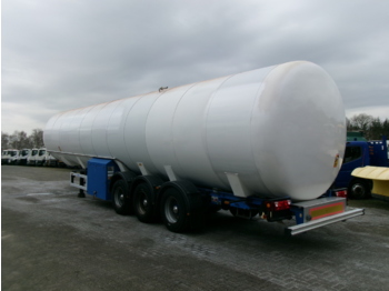 Sơ mi rơ moóc bồn để vận chuyển xăng Indox Low-pressure LNG gas tank inox 56.2 m3 / 1 comp: hình 3