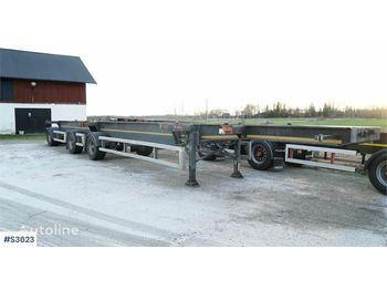 Xe chở container/ Sơ mi rơ moóc hoán đổi thân Kilafors Trailer Container Chassis: hình 1