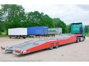 Sơ mi rơ moóc tự động vận chuyển Krukenmeier SLT20 KFZ-Transport ausziehbare Rampen NL 15,5to: hình 1