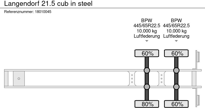 Sơ mi rơ moóc ben Langendorf 21.5 cub in steel: hình 12