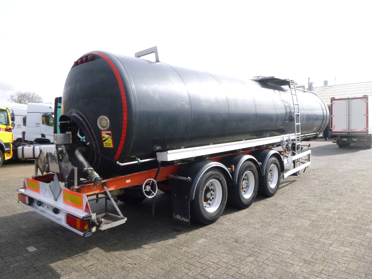 Sơ mi rơ moóc bồn để vận chuyển bitumen Magyar Bitumen tank inox 31 m3 / 1 comp ADR 10-04-2023: hình 4