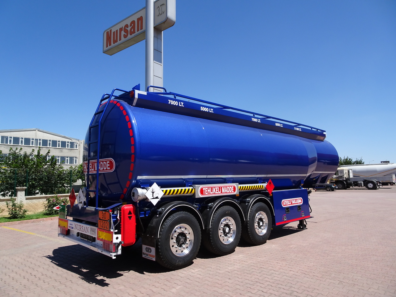 Sơ mi rơ moóc bồn để vận chuyển nhiên liệu mới NURSAN Aluminium Fuel Tanker: hình 7
