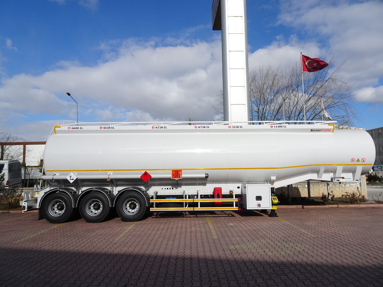 Sơ mi rơ moóc bồn để vận chuyển nhiên liệu mới NURSAN Aluminium Fuel Tanker: hình 12