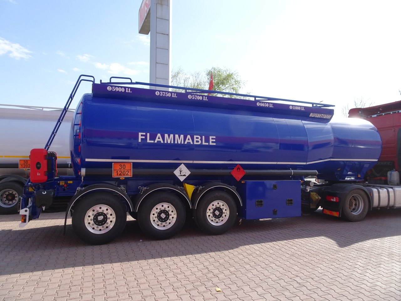 Sơ mi rơ moóc bồn để vận chuyển nhiên liệu mới NURSAN Aluminium Fuel Tanker: hình 6