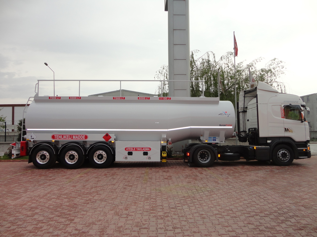 Sơ mi rơ moóc bồn để vận chuyển nhiên liệu mới NURSAN Aluminium Fuel Tanker: hình 8