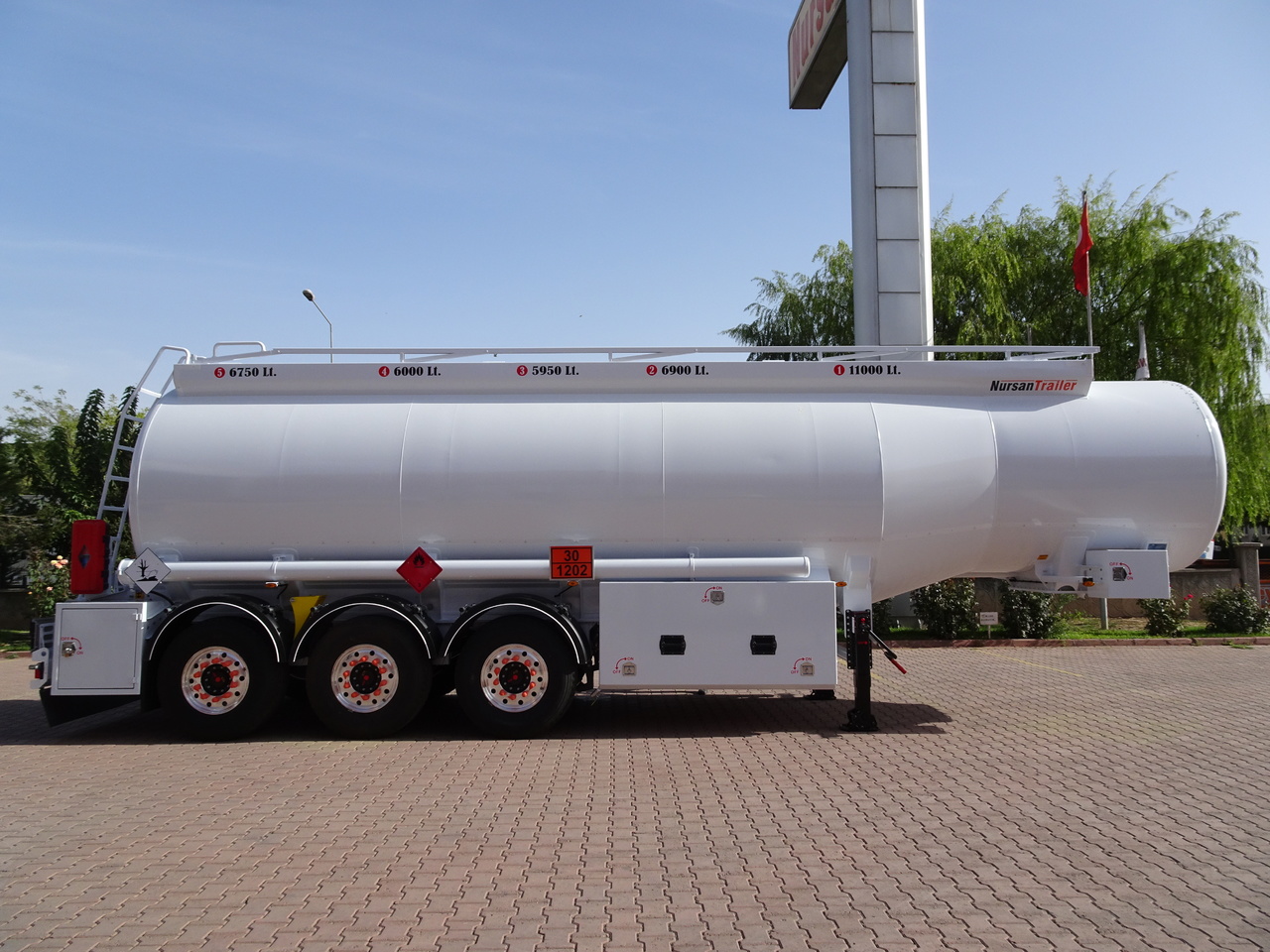 Sơ mi rơ moóc bồn để vận chuyển nhiên liệu mới NURSAN Aluminium Fuel Tanker: hình 9
