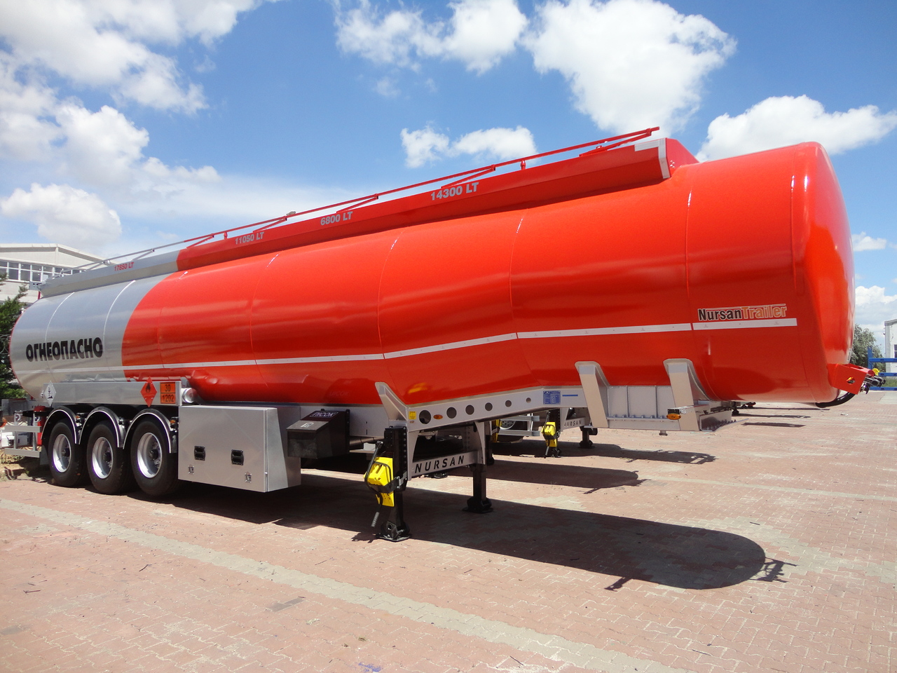 Sơ mi rơ moóc bồn để vận chuyển nhiên liệu mới NURSAN Steel Fuel Tanker: hình 9