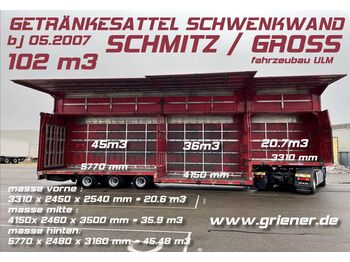 Sơ mi rơ moóc đồ uống Schmitz Cargobull JUMBO /GETRÄNKE SCHWENKWAND BPW 102 M3 !!!!!!!!!: hình 1