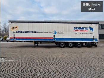 Sơ mi rơ moóc mui bạt Schmitz Cargobull SCS 24/L-13.62 M B Varios / Hubdach / Liftachse: hình 1
